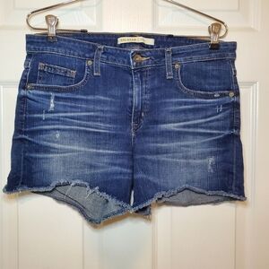 BIG STAR "Maddie" cut-off/frayed denim jeans shorts sz 30